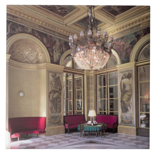 Vista do Antechamber com descrição alegórica (Frente)