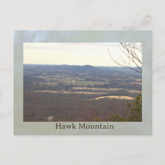 Vista do cartão postal do Hawk Mountain