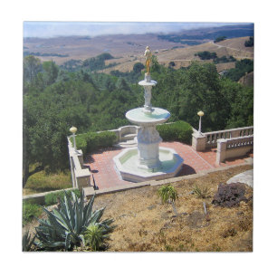 Vista do Castelo de Hearst, San Simeon, Califórnia