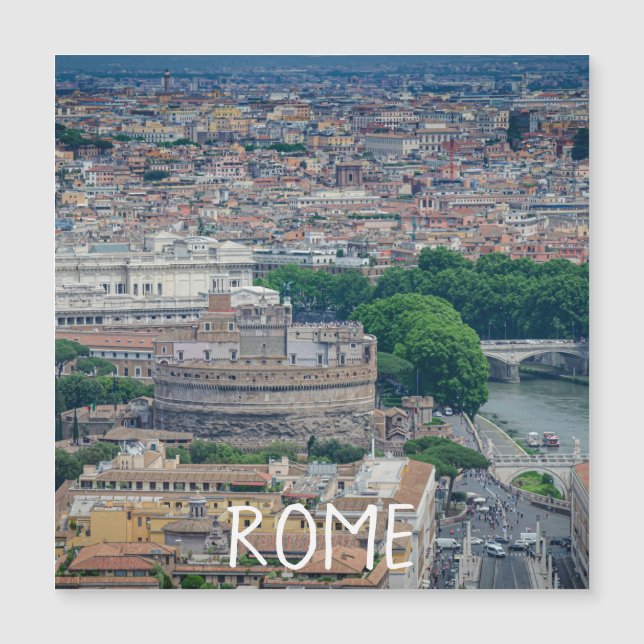 Vista do centro histórico da cidade de Roma de cim (Frente)