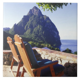 Vista do Gros Piton da Villa Stonefield Estate