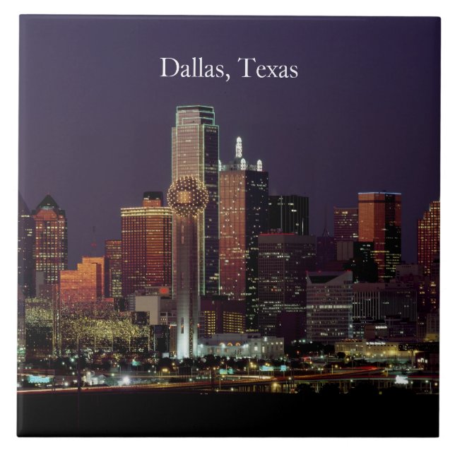 vista do horizonte de Dallas, Texas, (Frente)