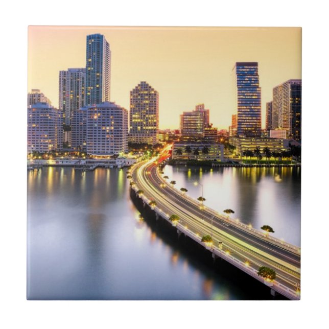 Vista do mandarino Miami oriental com reflexão (Frente)