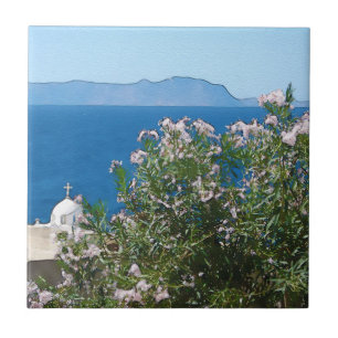 Vista do mar de aquarelas