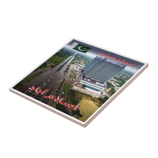 Vista do zPK009 ISLAMABAD à noite, Paquistão, (Lateral)