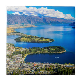 Vista em Queenstown do Pico de Bob, Nova Zelândia