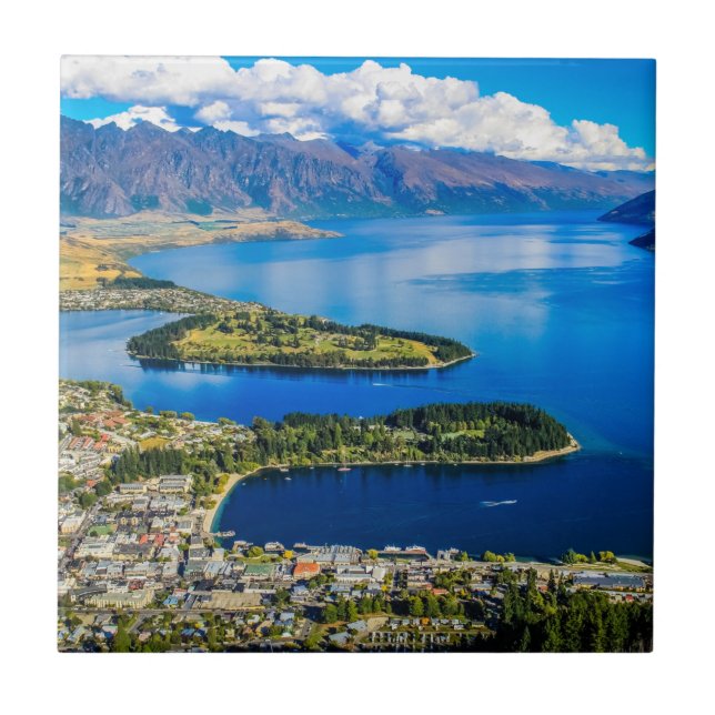 Vista em Queenstown do Pico de Bob, Nova Zelândia (Frente)
