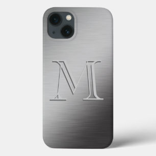 Vista escovada monograma personalizada do metal