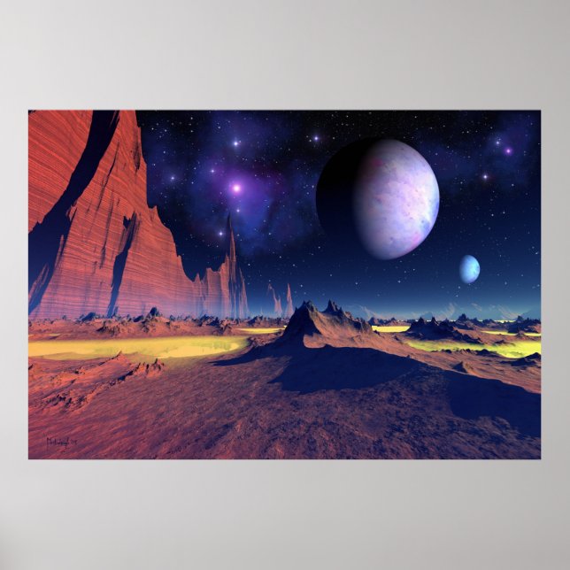 Vista estelar - poster de arte espacial (Frente)