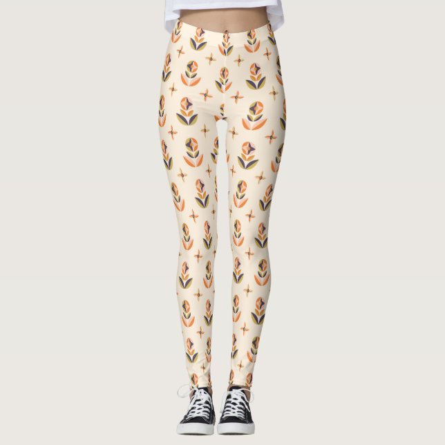 Vista frontal e traseira de leggings  (Frente)