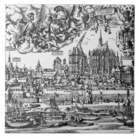 Vista geral da água de Colônia, 1531 (gravura)