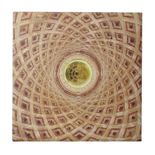 Vista interior da cúpula na capela