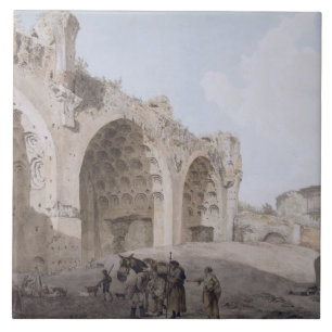 Vista no fórum romano (o templo da paz) 1779