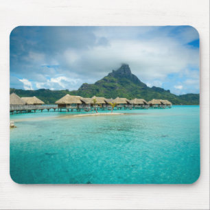 Vista no mousepad da ilha de Bora Bora