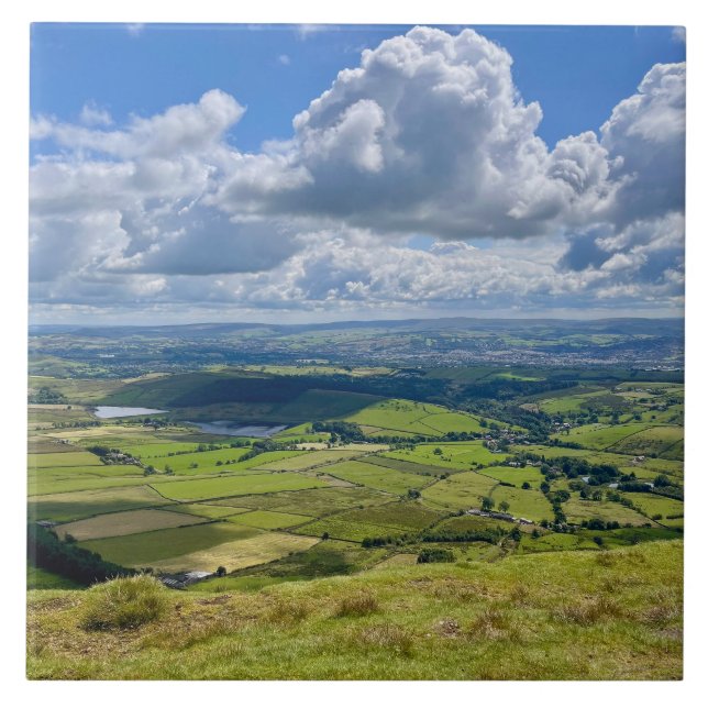 Vista pacífica de Pendle Hill.. (Frente)