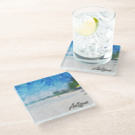 Vista Panorama da Ilha do Caribe da Antígua legal