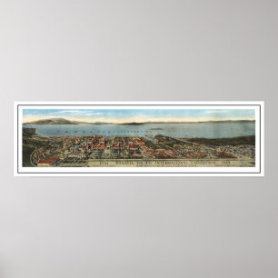 Vista panorâmica da expo Pan Pacífico - poster