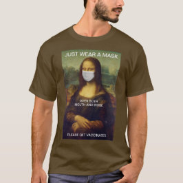 VISTA Uma Camisa MÁSCARA Mona Lisa