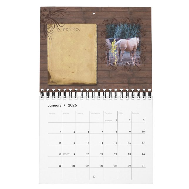 Vistas 2012 do sudoeste no calendário de New (Jan 2026)