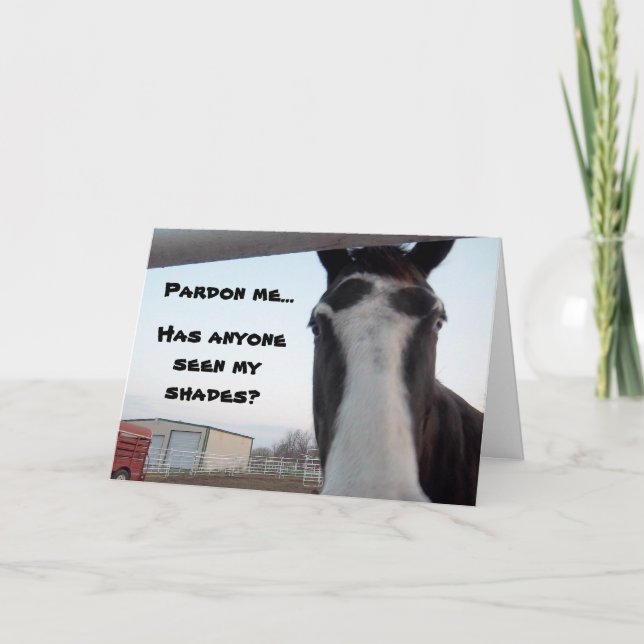 Visto minhas máscaras? Cartão de aniversário (Frente)