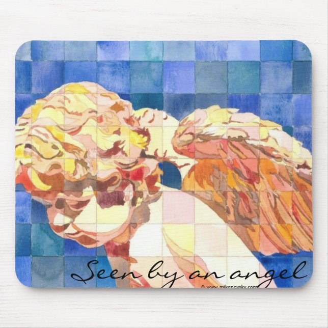 "Visto mousepad de um anjo" (Frente)