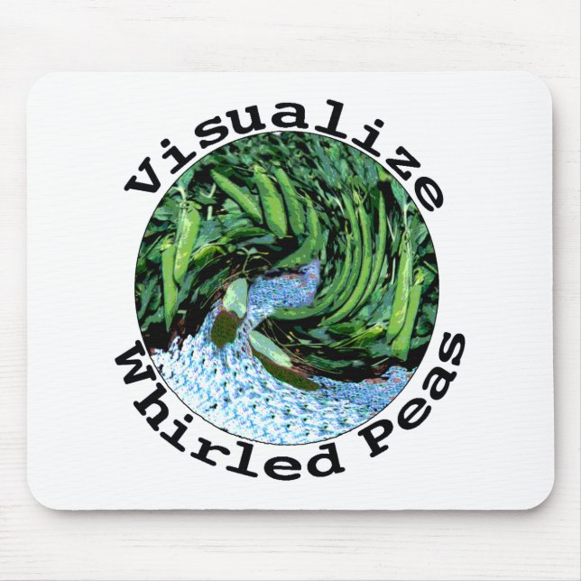 Visualize ervilhas giradas Mousepad (Frente)