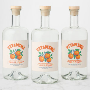 Vitamina C Laranja Fruta Vintage