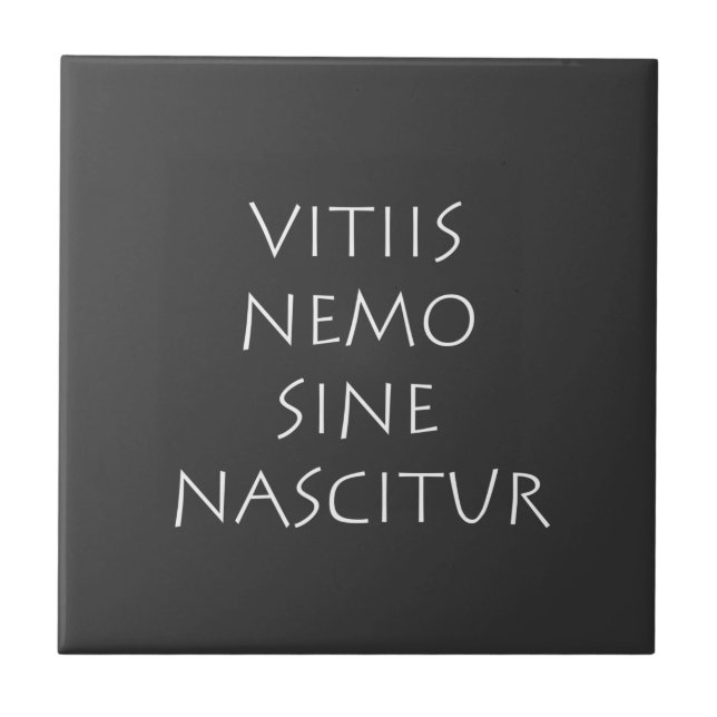 Vitiis nemo sine nascitur (Frente)