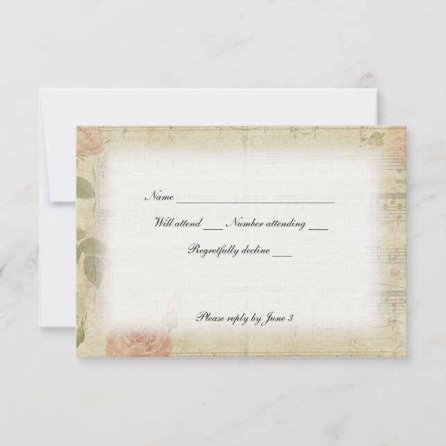 Vititorian Ghost Music rsvp com envelopes (Frente)