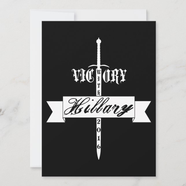 Vitória com Hillary - 2016 (Frente)