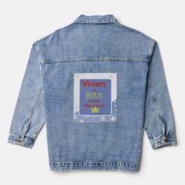 Vitória na Jaqueta de Jesus Denim