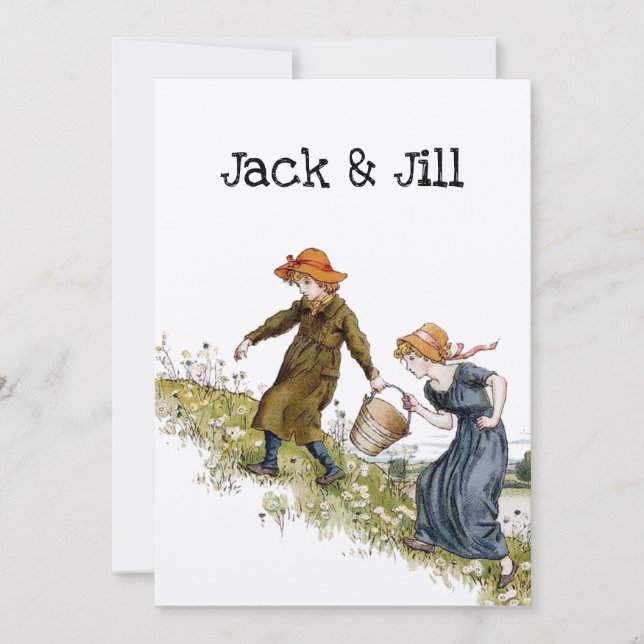 Vitoriano Era Jack & Jill por Kate Greenaway (Frente)