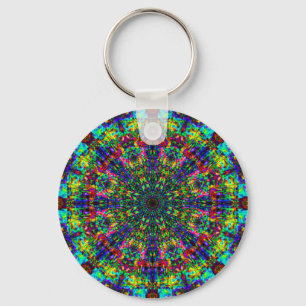 Vitral da mandala: chaveiro