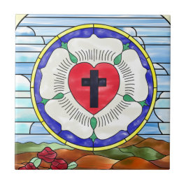 Vitral da Rosa de Lutero