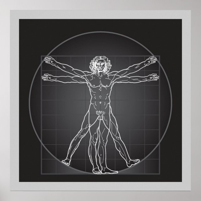vitruvian man contempory poster FROM 14.95 (Frente)