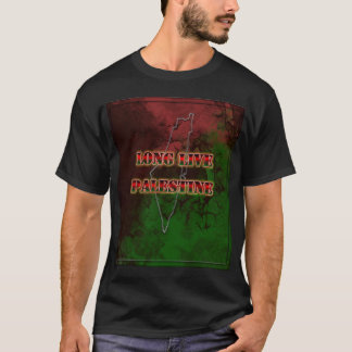 Viva a Palestina Camiseta Masculina Desgastada