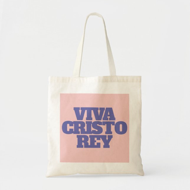 Viva Cristo Rey - Bolsa de citação católica (Frente)