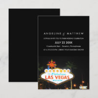 Viva Las Vegas Convite Para Casamento De Destino