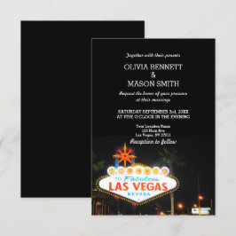 Viva Las Vegas Convite Para Casamento De Destino
