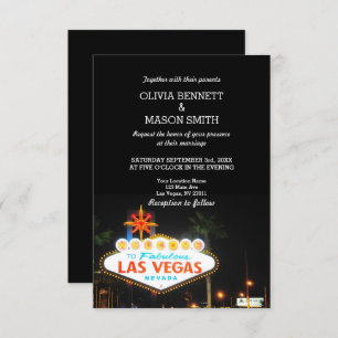 Viva Las Vegas Convite Para Casamento De Destino