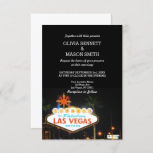 Viva Las Vegas Convite Para Casamento De Destino