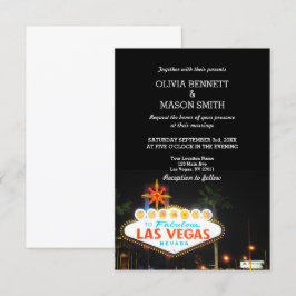 Viva Las Vegas Destino Casamento Convite