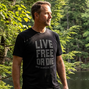 Viva Livre ou Morra Camiseta Nativa de New Hampshi
