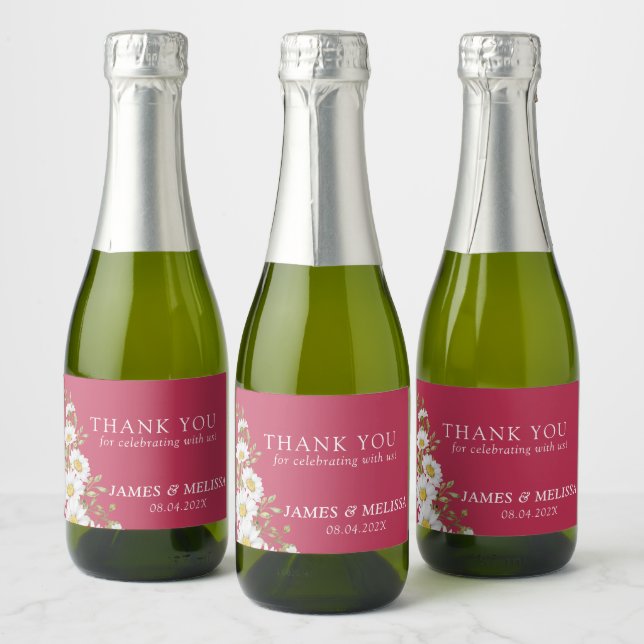 Viva Magenta e Casamento de Disias Brancas (Garrafas)