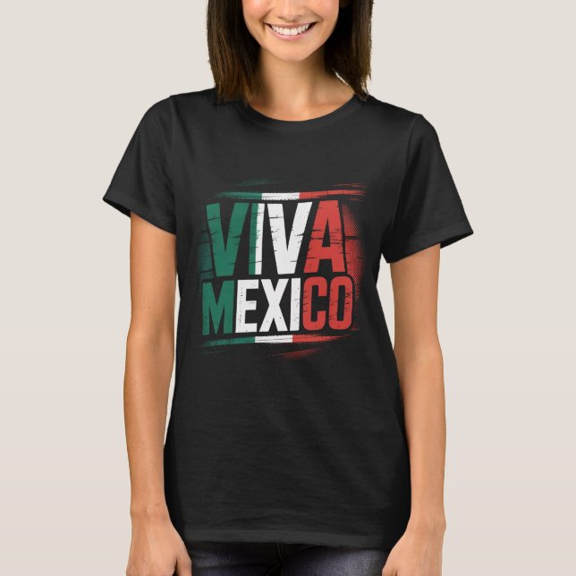 Viva México Camisa com bandeira mexicana desaponta (Frente)