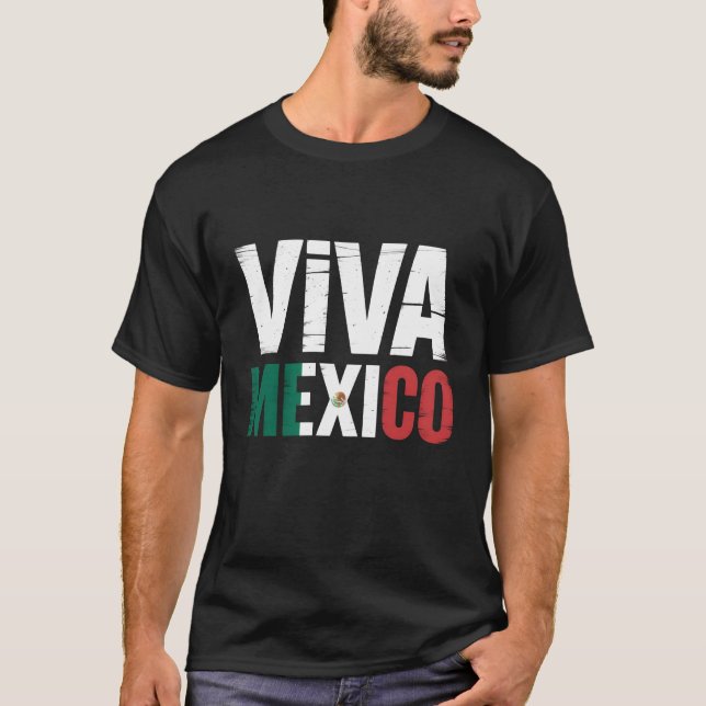 Viva México Camisa com bandeira mexicana desaponta (Frente)