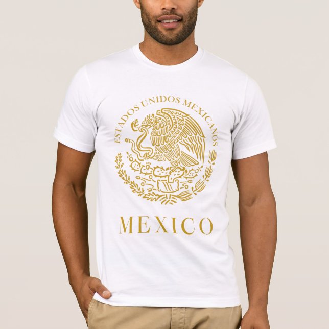 Viva México: Camiseta do Orgulho Mexicano vibrante (Frente)