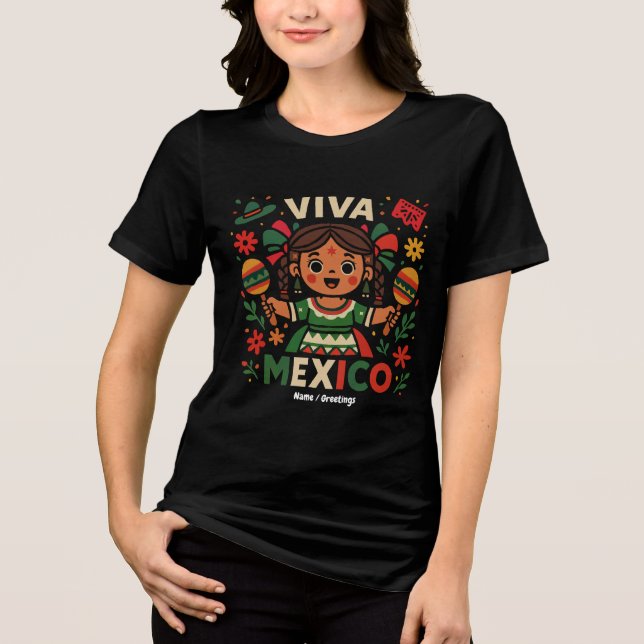 Viva México: Mulher mexicana no Dia da Independênc (Frente)
