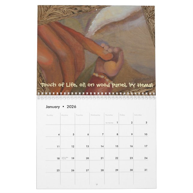 Viva para amar a vida, calendário 2009 (Jan 2026)