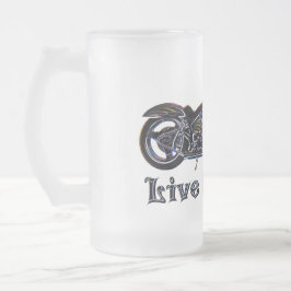 Viva para montar a caneca de cerveja de néon da
